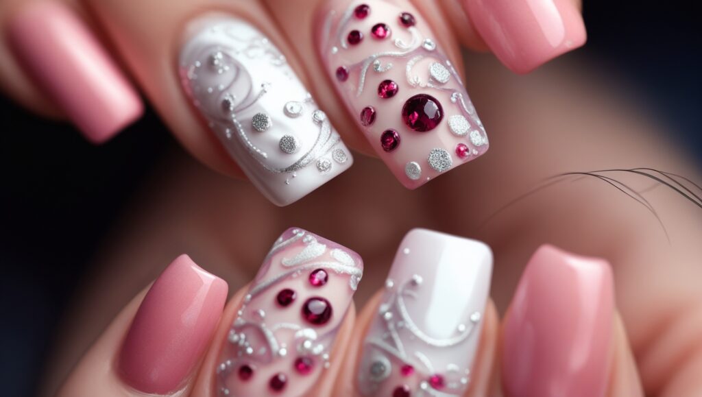 valentine's day nails