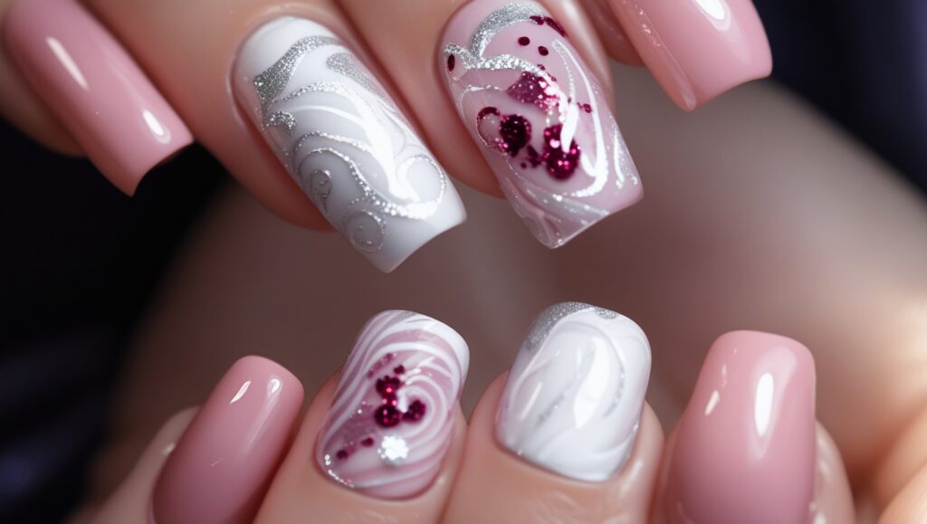 valentine's day nails