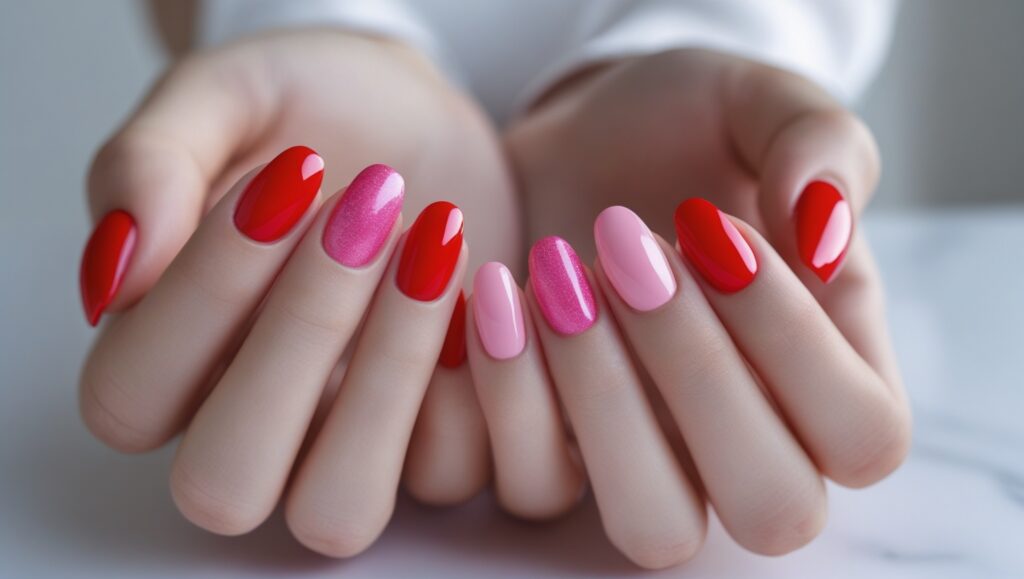 valentine's day nails