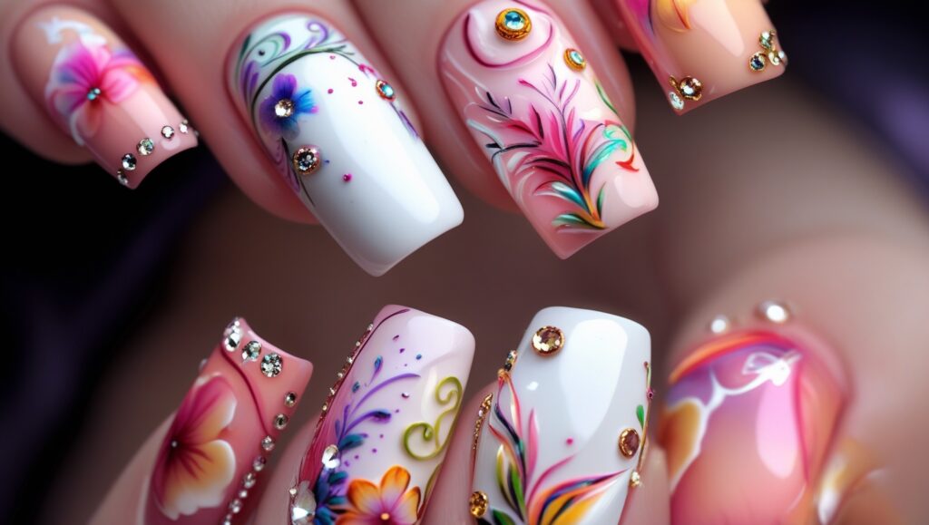 valentine's day nails