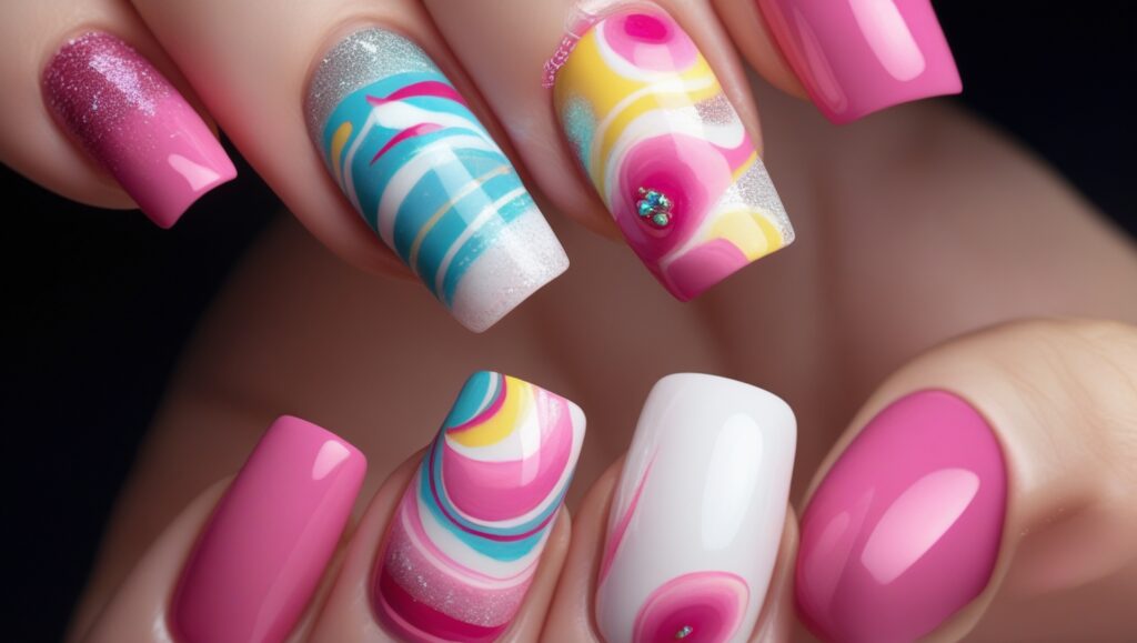 valentine's day nails