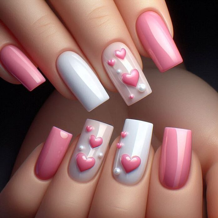 valentine's day nails